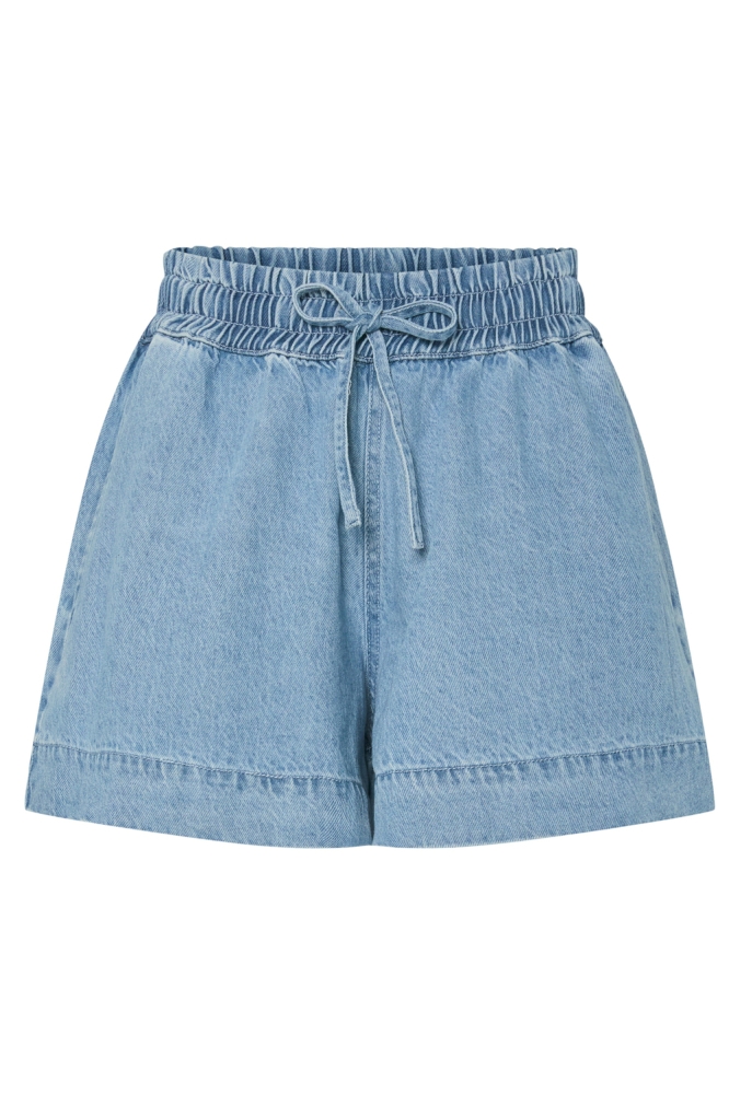 PCFLORA HW DENIM SHORTS 17158452 LIGHT BLUE DENIM